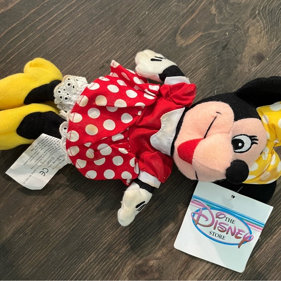 Disney Store Vintage Spirit of Mickey Mouse & Minnie 8"‎ Plush 2 Bean Bag Beanie - Picture 2 of 8